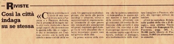 L'annuncio sul domenicale de Il Sole 24 Ore